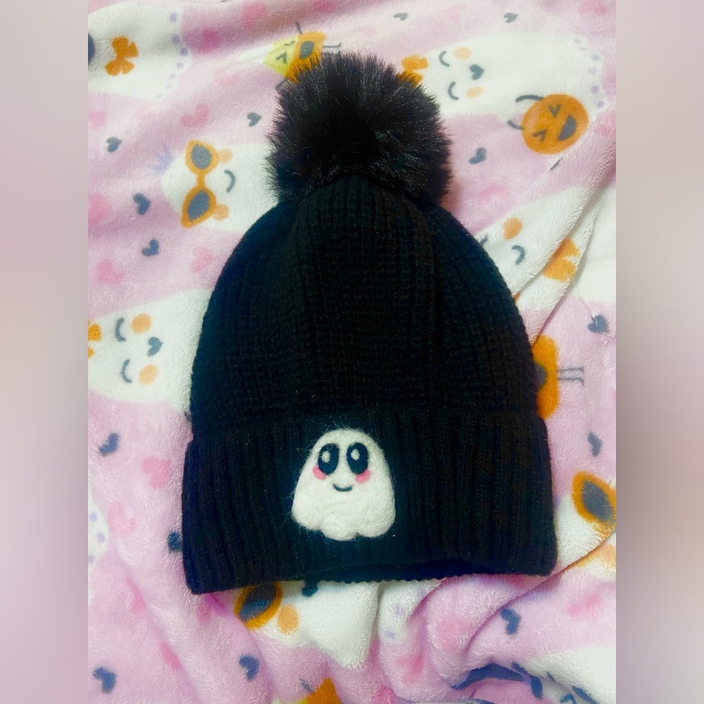 Felted ghost beanie